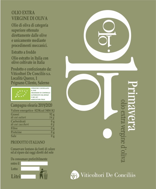 Olio EVO BIO Primavera 3lt